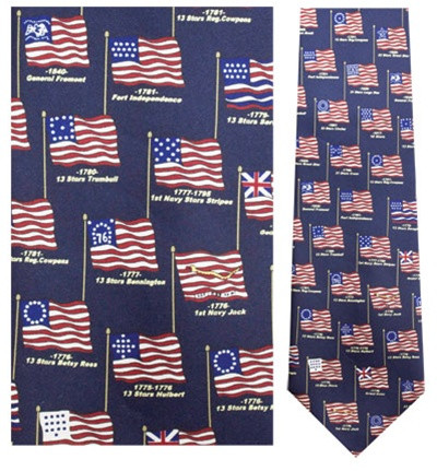 Flags of Heritage Necktie - Museum Store Company Photo