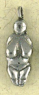 Venus of Willendorf Pendant on Cord : The Goddess Collection - Photo Museum Store Company