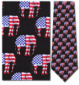 Republican Elephant American Flag Necktie - Museum Store Company Photo