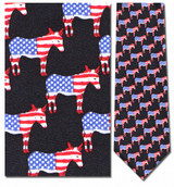 Democratic Donkey American Flag Necktie - Museum Store Company Photo