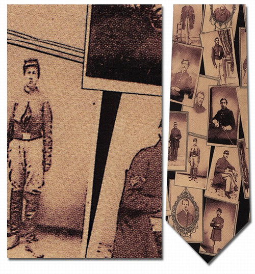 Portraits of Civil War Soldiers Necktie - Museum Store Company Photo