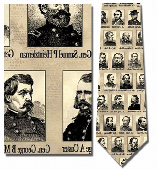 Portraits of Union Generals Necktie - Museum Store Company Photo