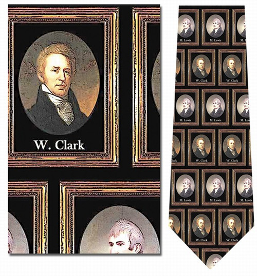 Lewis & Clark Portraits Necktie - Museum Store Company Photo