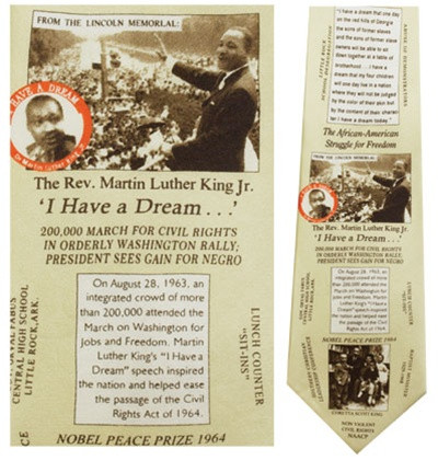 Martin Luther King Jr. Necktie : Museum Shop Tie & History Gift