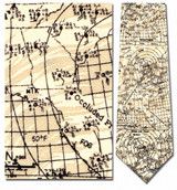 Weather Chart - Weather Map Necktie - Museum Store Company Photo