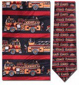 Fire Engines Necktie - Museum Store Company Photo