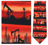 Oil Rigs & Derricks Necktie - Museum Store Company Photo