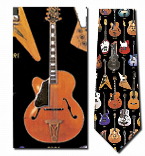 Classic Guitars Necktie - Museum Store Company Photo