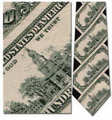 $100 Bills Repeat Necktie - Museum Store Company Photo