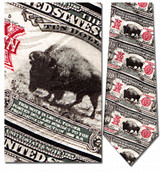 $10 Buffalo Repeat Necktie - Museum Store Company Photo