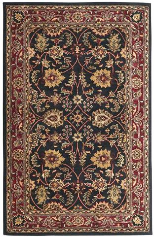 Isagra - Black / Red Rug : Persian Tufted Collection - Photo Museum Store Company