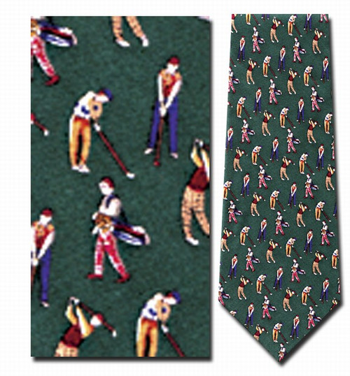 Swinging Golfers Necktie - Museum Store Company Photo