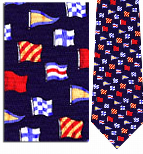 Nautical Flags Necktie - Museum Store Company Photo