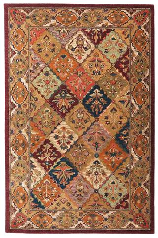 Baktarri - Red / Multi Rug : Persian Tufted Collection - Photo Museum Store Company