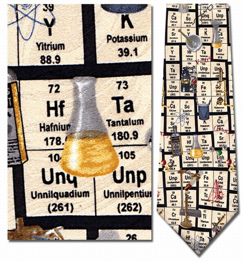Chemistry - Periodic Table of Elements Necktie - Museum Store Company Photo