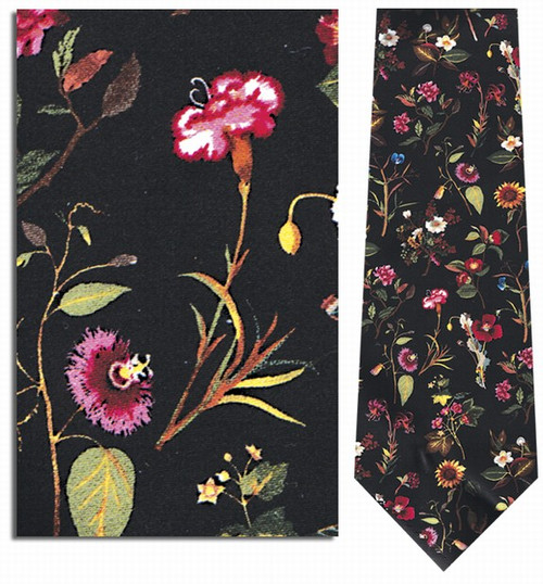 Mrs. Delany's Flowers Necktie - Museum Store Company Photo