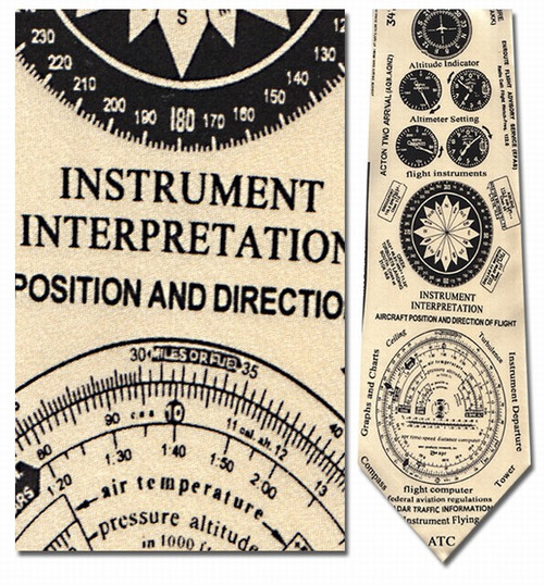 Instruments of Flight Necktie - Museum Store Company Photo