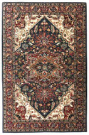 Heriz - Navy / Red Rug : Persian Tufted Collection - Photo Museum Store Company