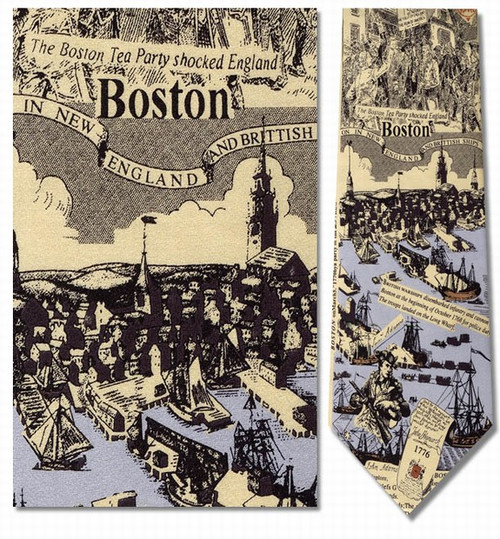 Boston - British In Boston, 1776 Necktie - Museum Store Company Photo