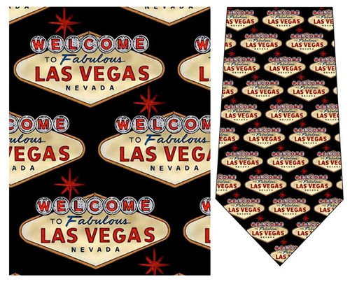 Welcome to Las Vegas Casino Gambling Necktie - Museum Store Company Photo