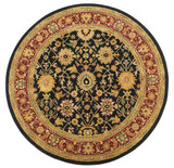 Kashan - Black / Plum Rug : Persian Tufted Collection - Photo Museum Store Company