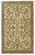 Empire - Ivory / Green Rug : Persian Tufted Collection - Photo Museum Store Company
