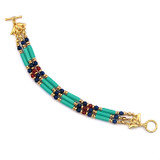Egyptian Turquoise & Lapis Bracelet - Museum Shop Collection - Museum Company Photo