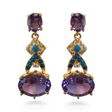 Post Amethyst Earrings - Museum Shop Collection - Museum Company Photo