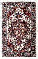 Tabriz - Ivory / Navy Rug : Persian Tufted Collection - Photo Museum Store Company
