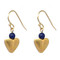 Bactrian Heart Earrings with Lapis - Museum Shop Collection - Museum Company Photo