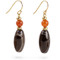 Mesopotamian Banded Agate & Carnelian Earring - Museum Shop Collection - Museum Company Photo