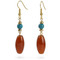Carnelian & Turquoise Earring - Museum Shop Collection - Museum Company Photo