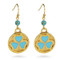Bactrian 3 heart disc Earrings - Museum Shop Collection - Museum Company Photo