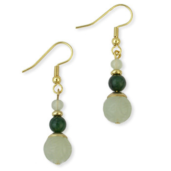 Jade Dragon earrings - Museum Shop Collection