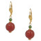 Jade and Carnelian Longevity Earrings - Museum Shop Collection - Museum Company Photo