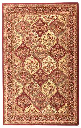 Baktarri - Red / Beige Rug : Persian Tufted Collection - Photo Museum Store Company
