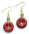 Carnelian and Jade Earrings - Museum Shop Collection - Museum Company Photo