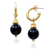 Greco-Roman Black Onyx Earrings - Museum Shop Collection - Museum Company Photo