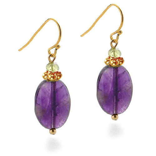 Classical Amethyst Drop Earrings - Museum Shop Collection