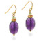 Classical Amethyst Drop Earrings - Museum Shop Collection - Museum Company Photo