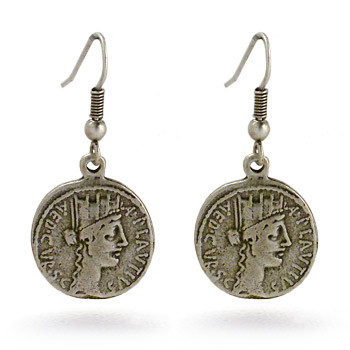 Roman Coin Earrings - Museum Shop Collection - Museum Company Photo