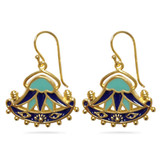 Egyptian Lotus Earrings - Museum Shop Collection - Museum Company Photo