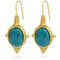 Egyptian Revival Earrings with Turquoise - Museum Shop Collection - Museum Company Photo