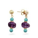 New Kingdom Amethyst Earrings - Museum Shop Collection - Museum Company Photo