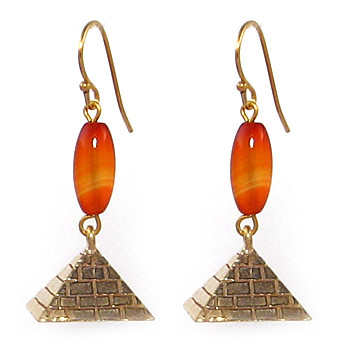 Pyramid Drop Earrings - Museum Shop Collection - Museum Company Photo