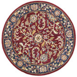 Kashan - Red / Navy Rug : Persian Tufted Collection - Photo Museum Store Company
