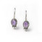 Carolingian Amethyst Earrings, silver finish - Museum Shop Collection - Museum Company Photo