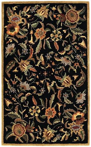 Paradise - Black / Multi Rug : Persian Tufted Collection - Photo Museum Store Company