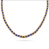 Saucer Bead Necklace with Lapis - Museum Shop Collection - Museum Company Photo