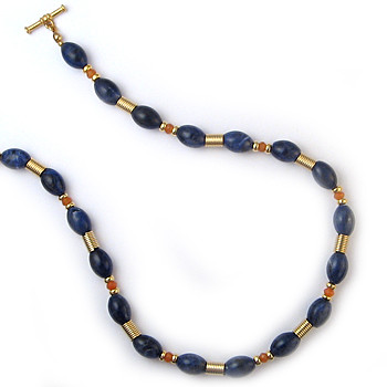 Mesopotamian Sodalite Necklace - Museum Shop Collection - Museum Company Photo